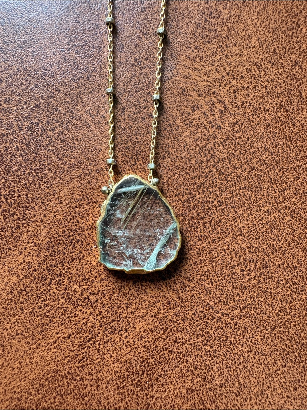 Lulu Atlantis Rudilated Quartz Necklace